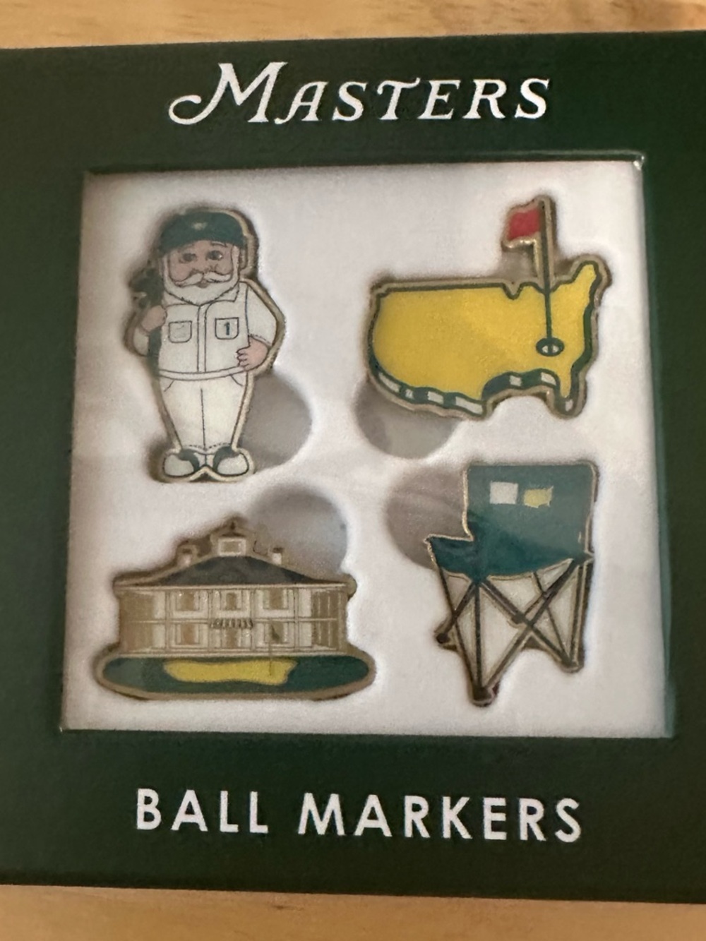 NWT: 2026 Masters Enamel Golf Ball Markers